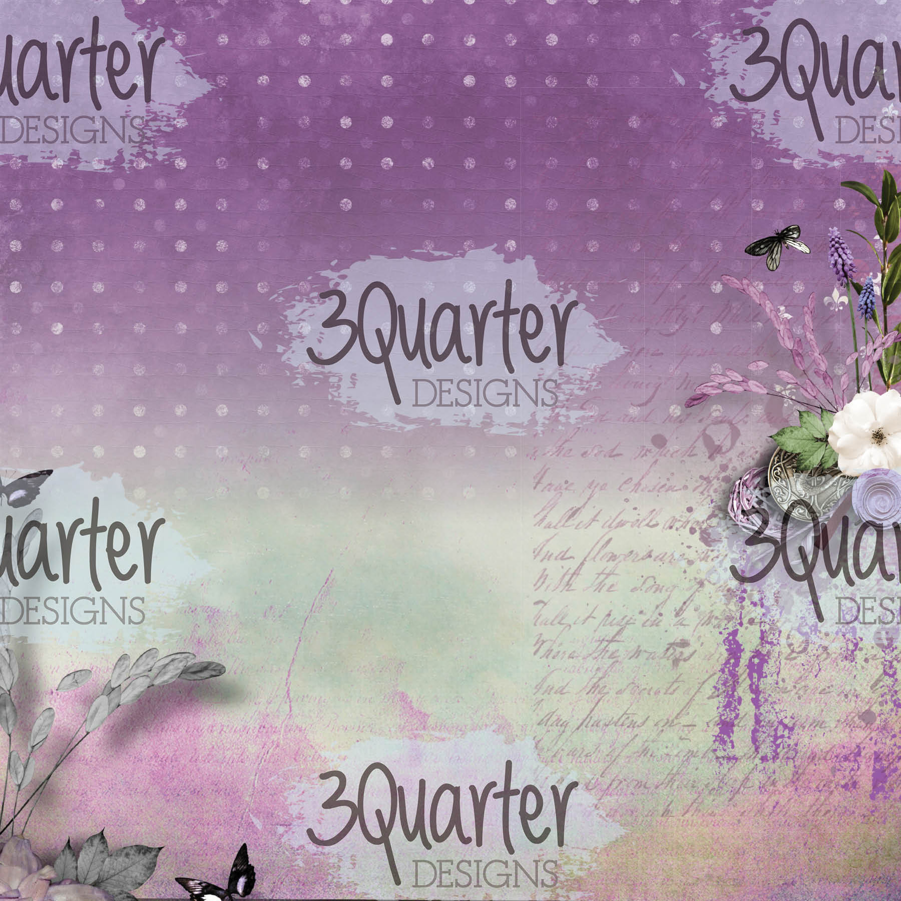 3Quarter Designs - Enchanted Amethyst - Paper Pad 6 x 6