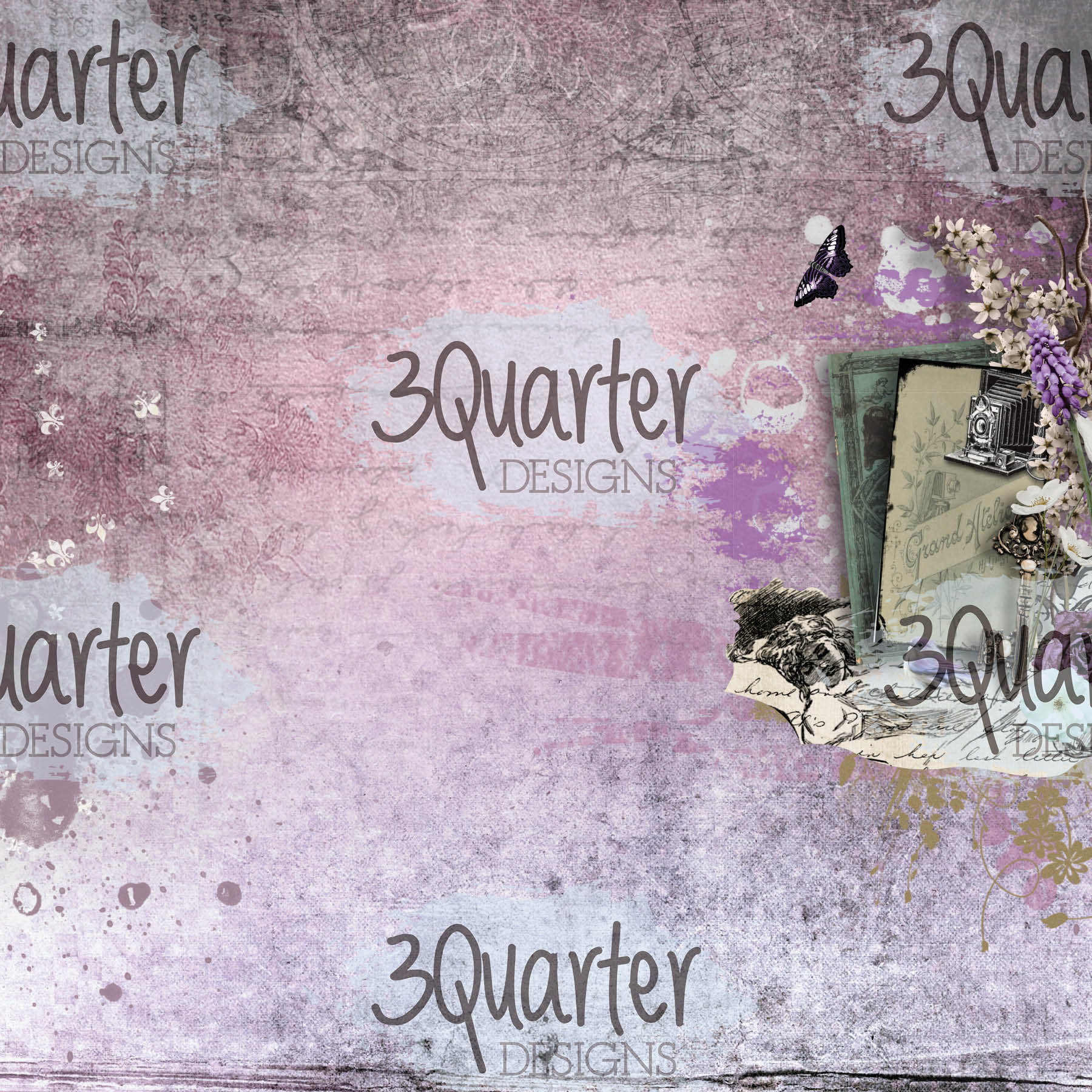 3Quarter Designs - Enchanted Amethyst - Paper Pad 6 x 6