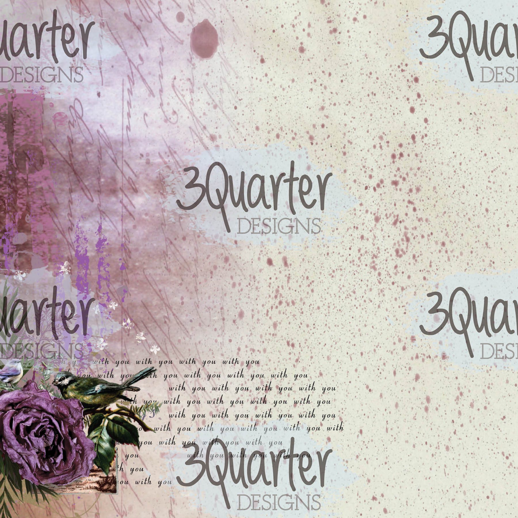 3Quarter Designs - Enchanted Amethyst - Paper Pad 6 x 6