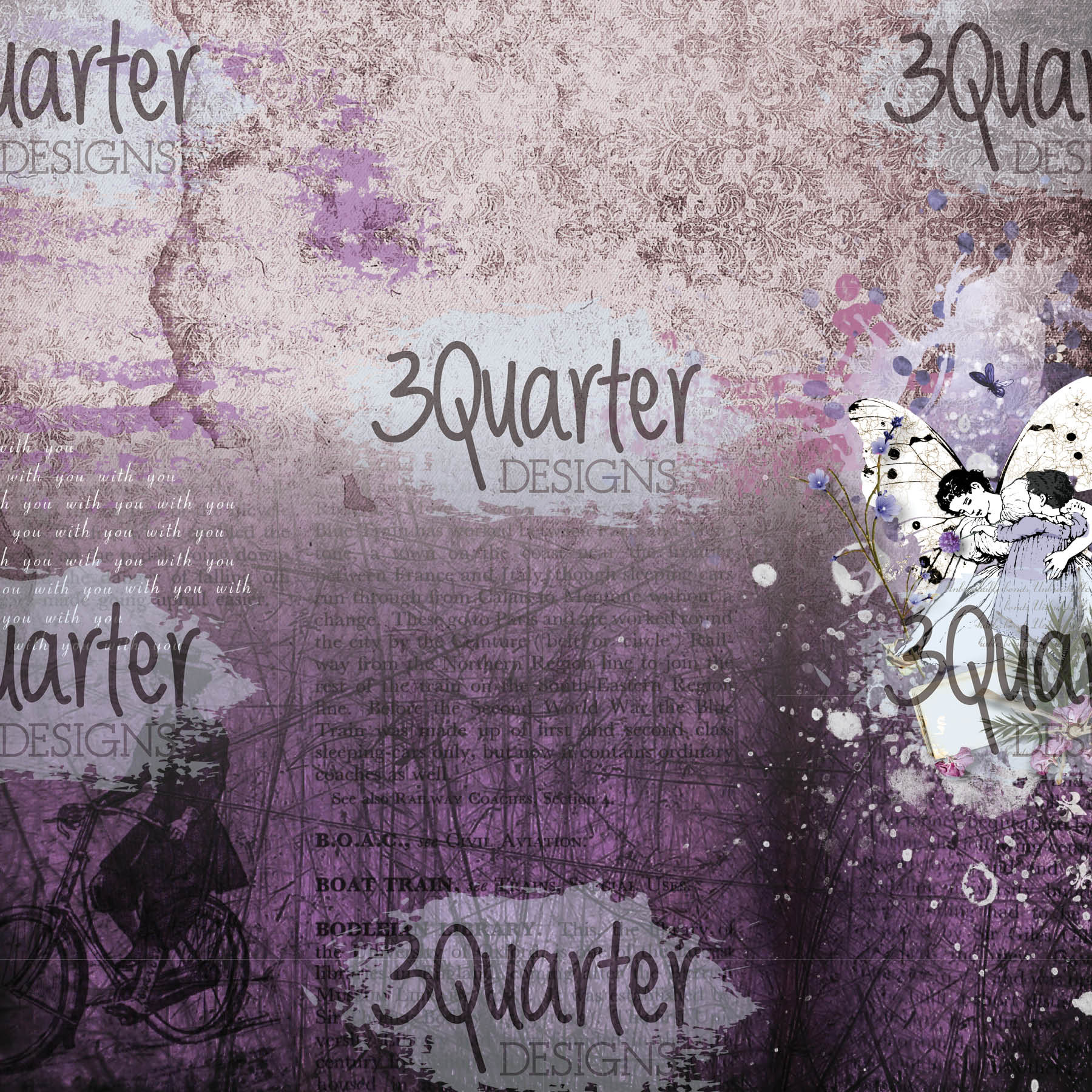 3Quarter Designs - Enchanted Amethyst - Paper Pad 6 x 6