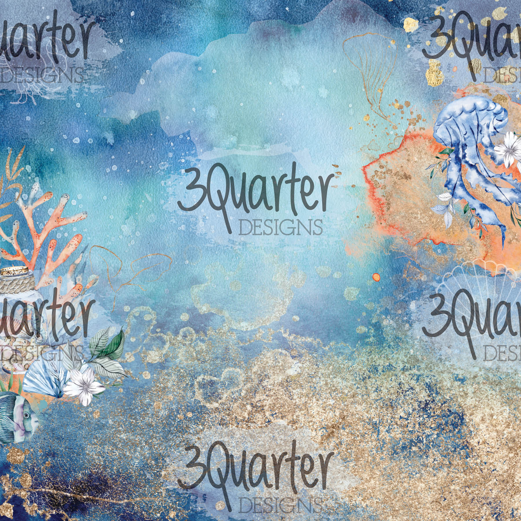 3Quarter Designs - Ocean Lovers - Paper Pad  6 x 6