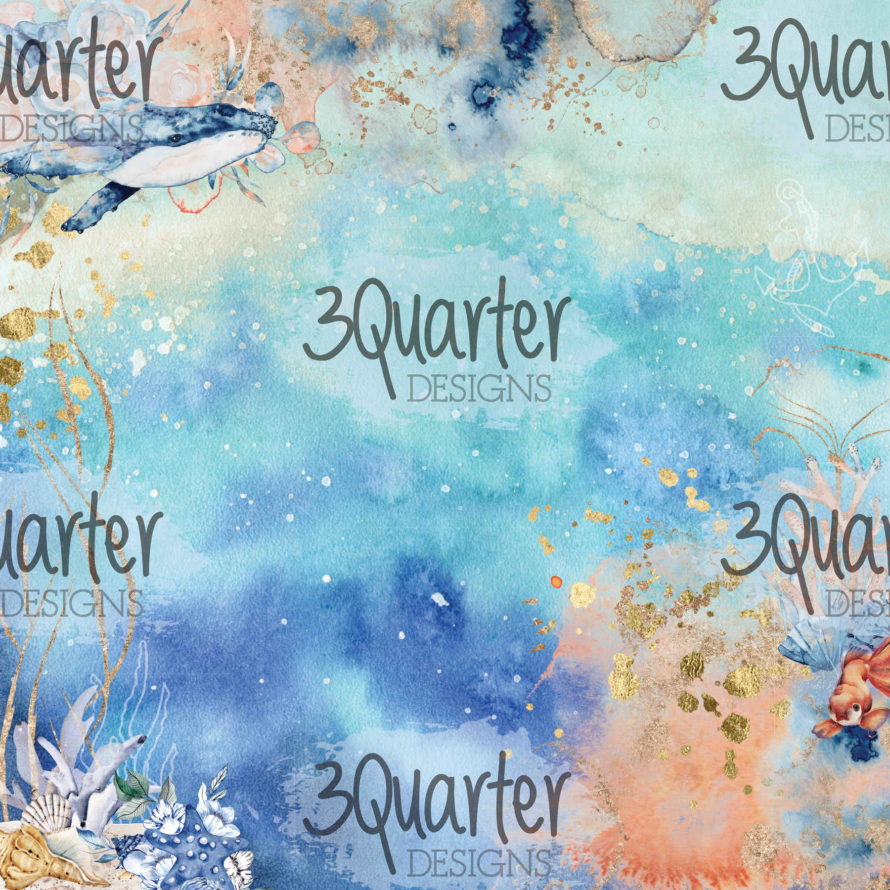 3Quarter Designs - Ocean Lovers - Paper Pad  6 x 6