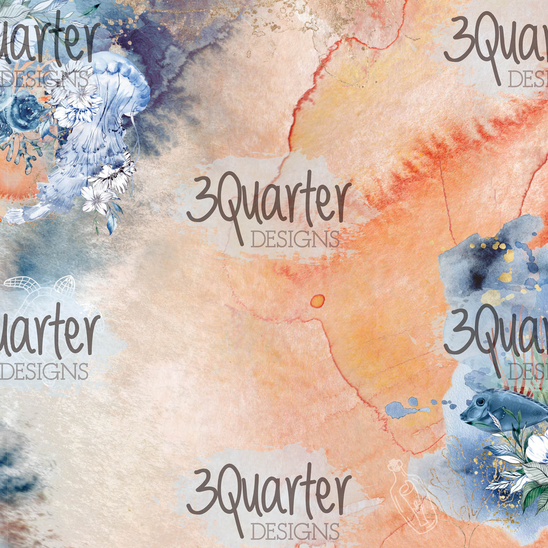 3Quarter Designs - Ocean Lovers - Paper Pad  6 x 6