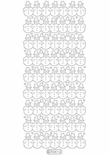 Deco Stickers -  Snowman Borders