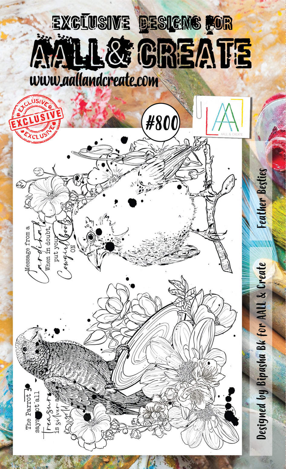 AALL and Create Stamp Set - 800 - Feather Besties