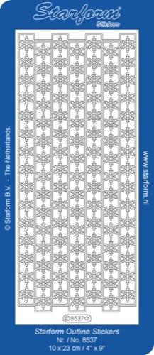 Deco Stickers - Ribbon Border-Snowflakes