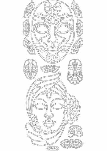 Deco Stickers - Masks