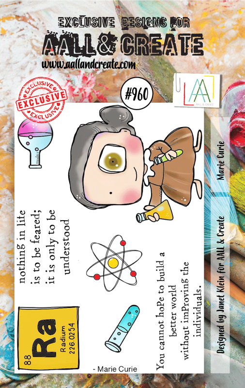 AALL and Create #960 - A7 Stamp Set - Marie Curie