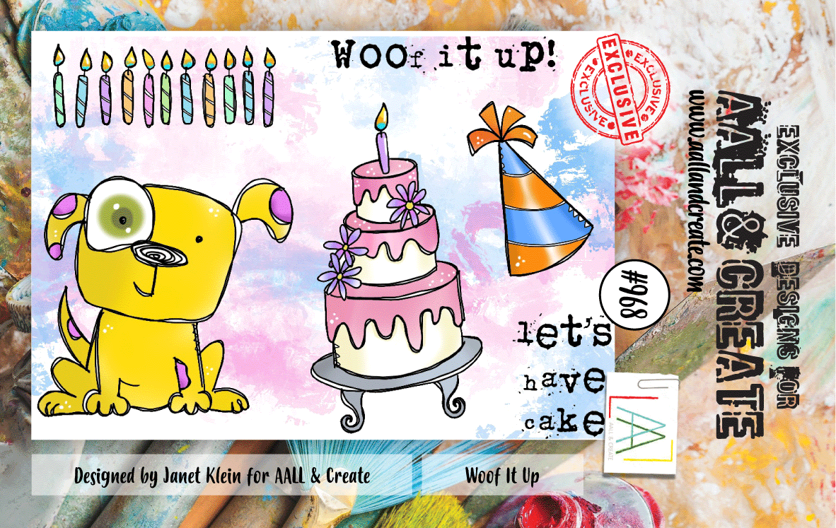 AALL and Create #968 - A7 Stamp Set - Woof It Up