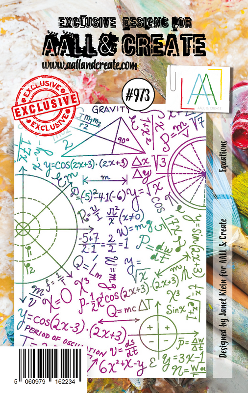 AALL and Create #973 - A7 Stamp Set - Equations