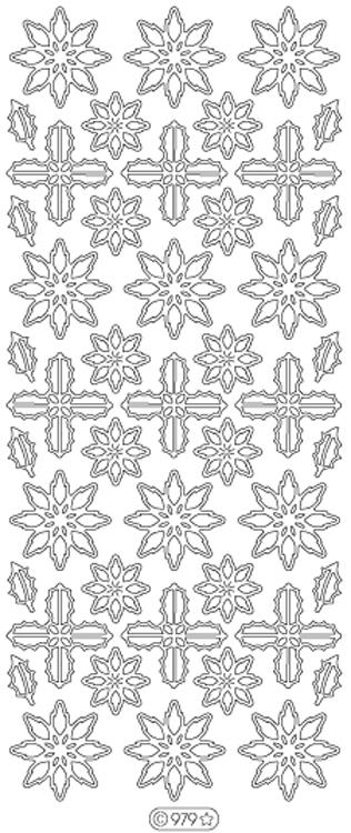 Deco Stickers - Poinsettias