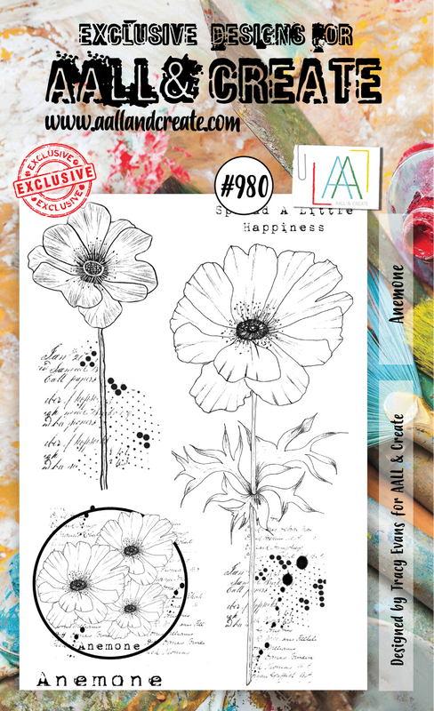 AALL and Create A6 Stamp Set - #980 - Anemone