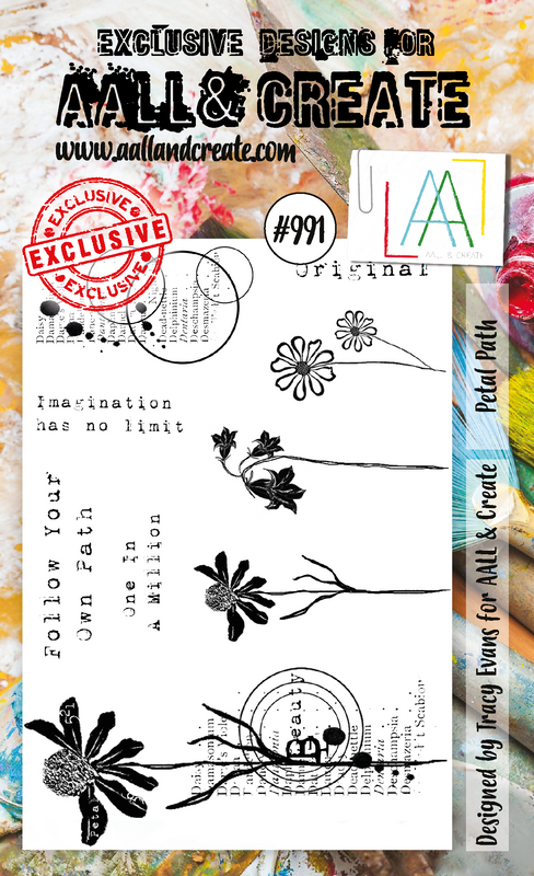 AALL and Create A6 Stamp Set - #991 - Petal Path