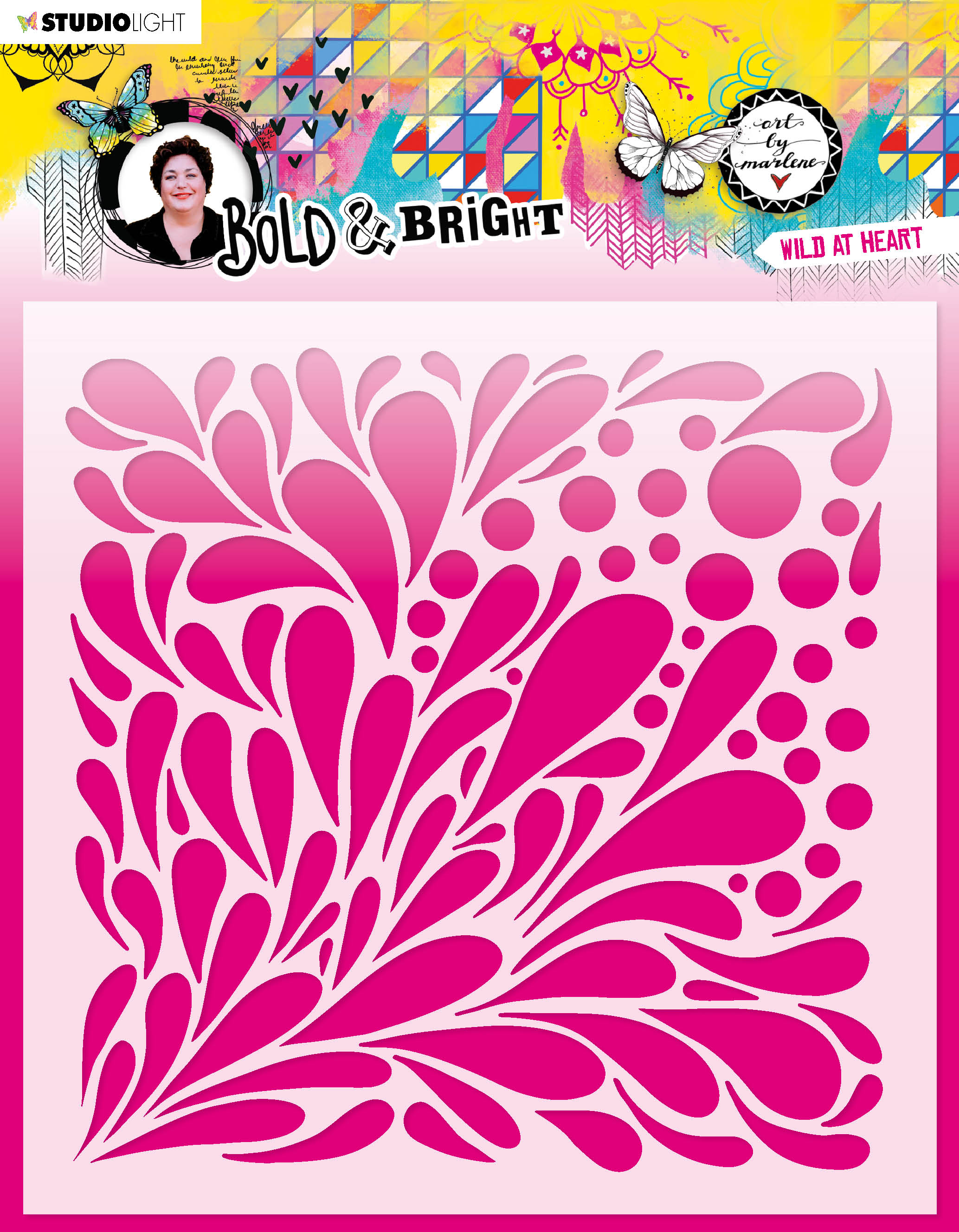 ABM Mask Wild At Heart Bold & Bright 200x200x1mm 1 PC nr.66