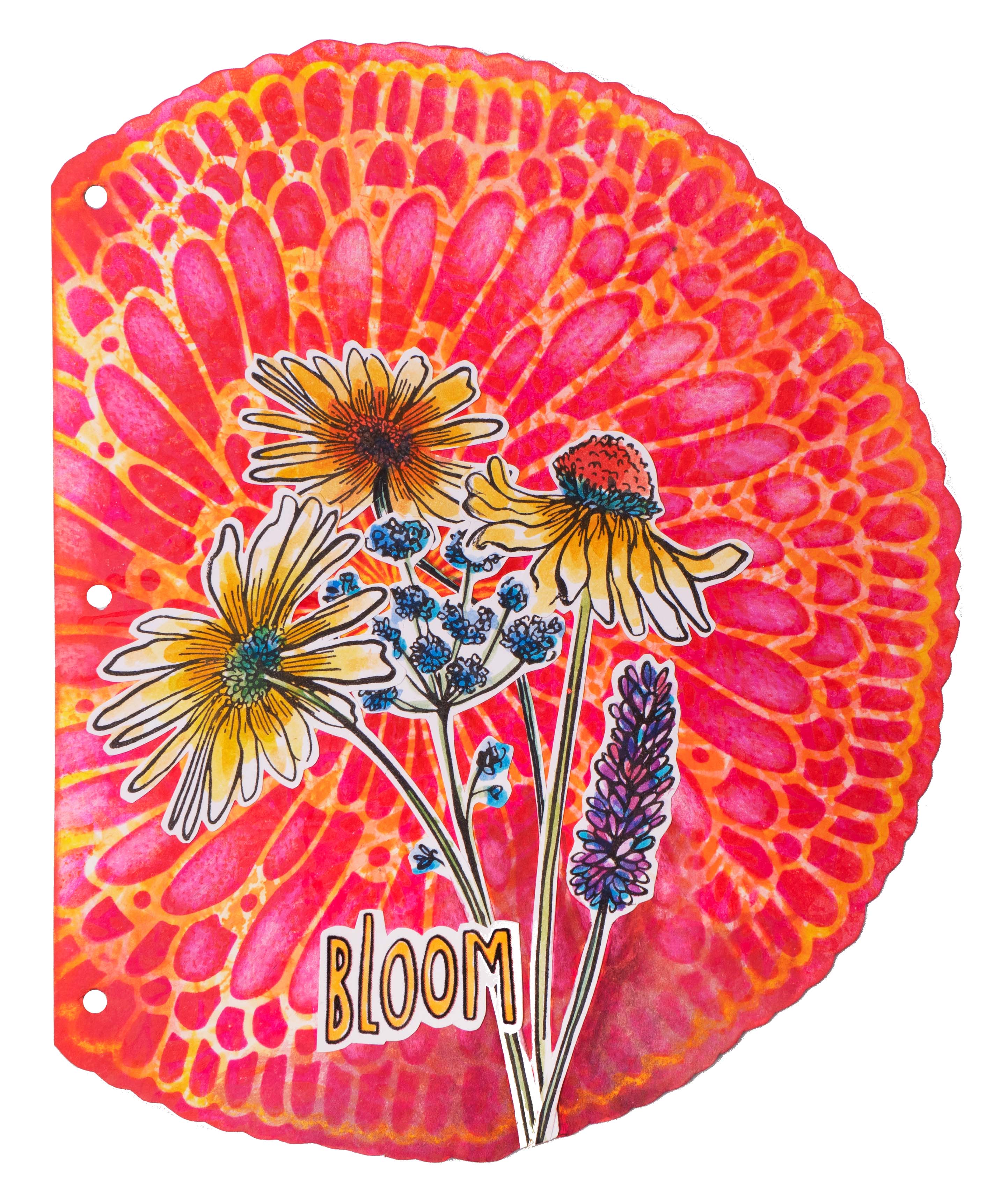 ABM Mask Floral Wheel Back To Nature 200x200x1mm 1 PC nr.83