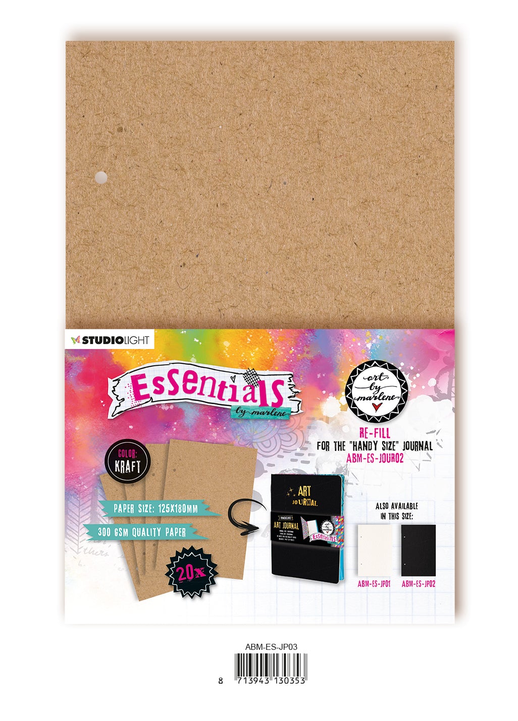 ABM Journal Pages For ABM-ES-JOUR02 Kraft Essentials 125x180x8mm 20 SH nr.03