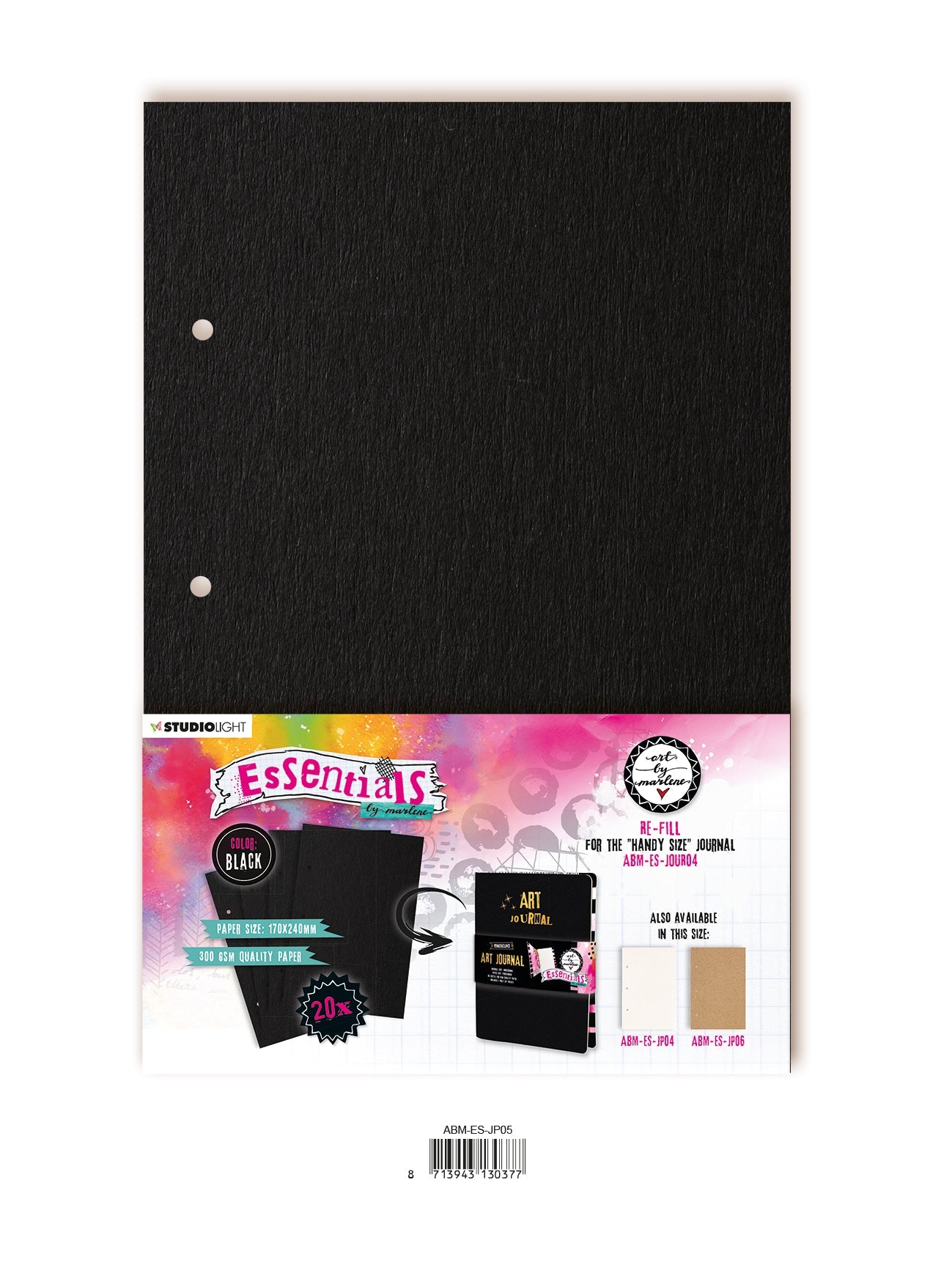 ABM Journal Pages For ABM-ES-JOUR04 Black Essentials 170x240x8mm 20 SH nr.05