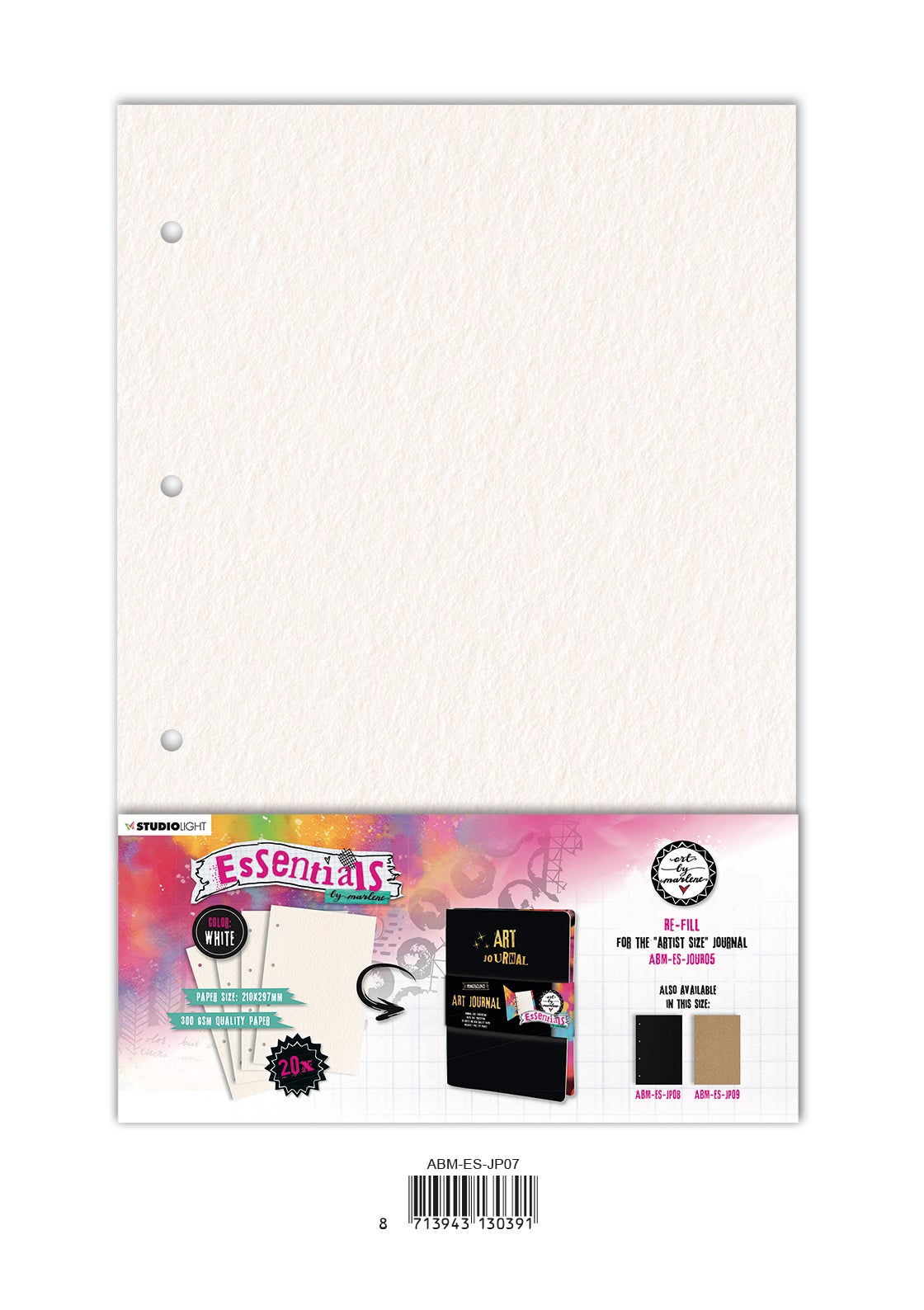 ABM Journal Pages For ABM-ES-JOUR05 White Essentials 210x297x8mm 20 SH nr.07