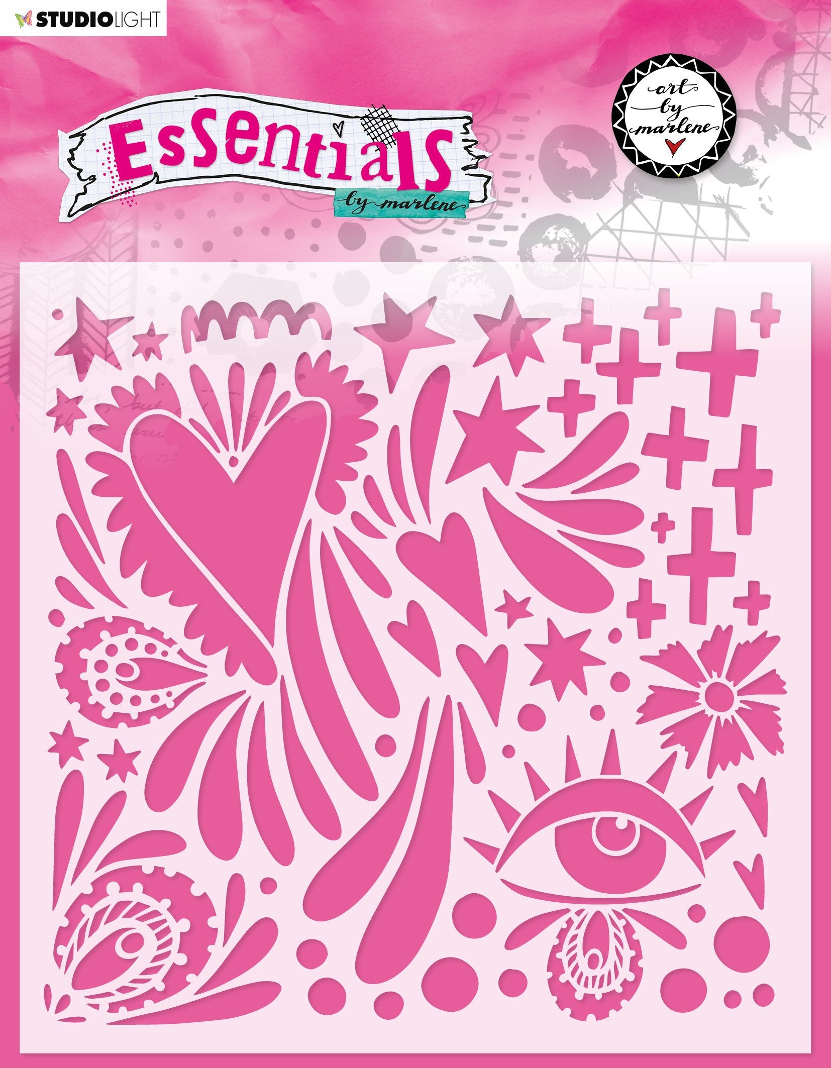 ABM Mask Quirky Love Essentials 200x200mm nr.48