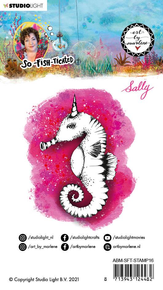 ABM Cling Stamp Sally (Sea horse) So-Fish-Ticated 100x120mm nr.16