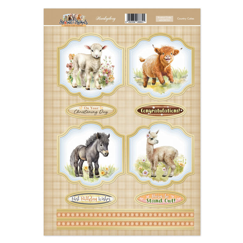 Country Cuties Topper Sheet