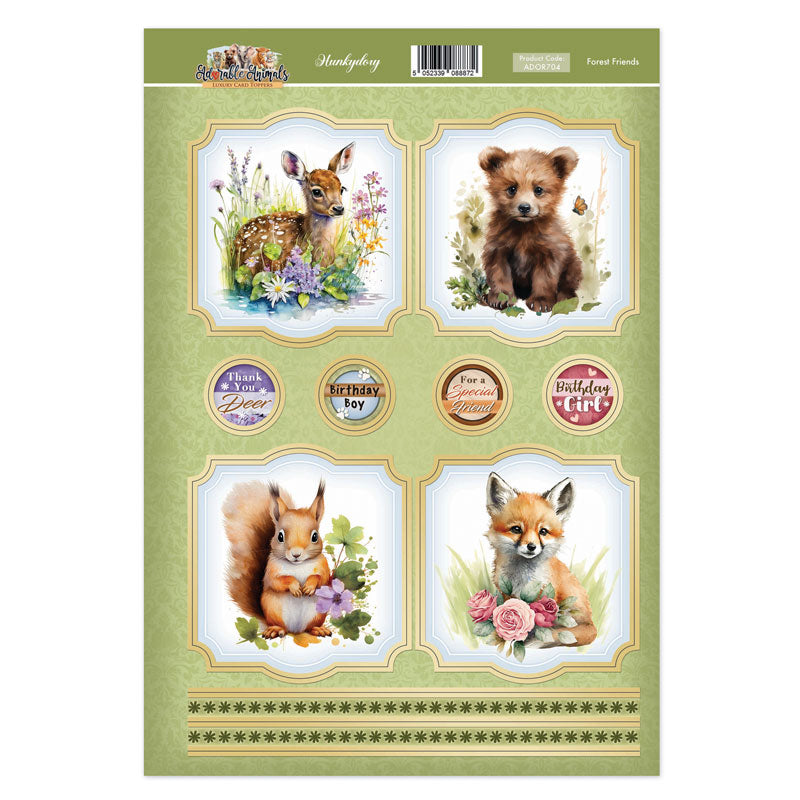 Forest Friends Topper Sheet