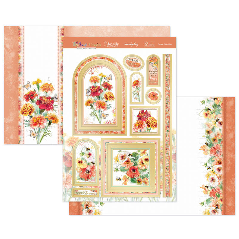 Sunset Flourishes Luxury Topper Set