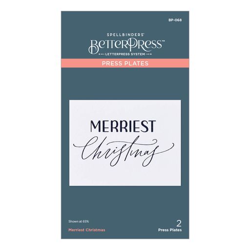 Merriest Christmas Press Plate from the BetterPress Christmas Collection