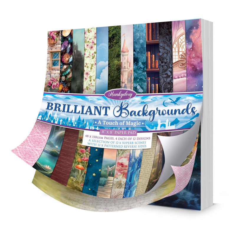 Brilliant Backgrounds - A Touch of Magic - 8"x8" Paper Pad