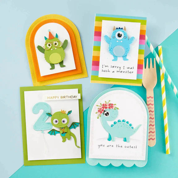 Monster Birthday Die and Clear Stamp Bundle