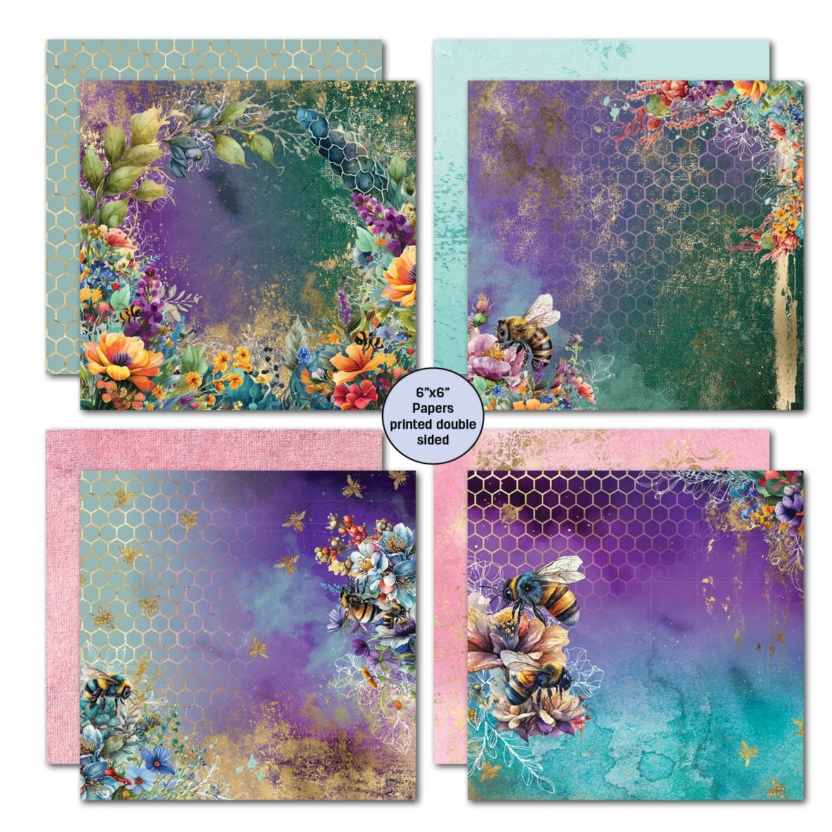 3Quarter Designs Bee Happy 6x6 Paper Pack