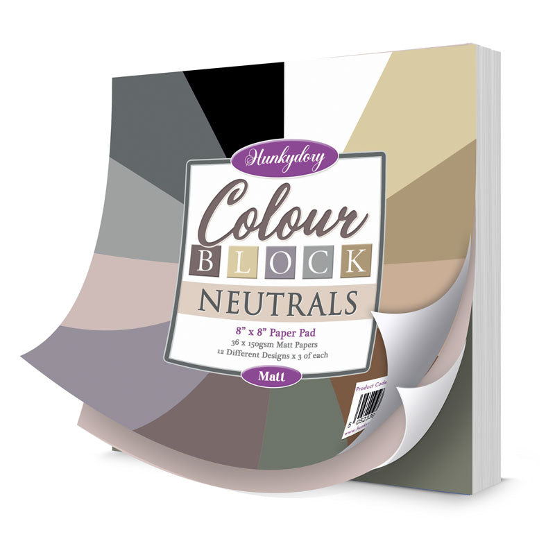 Colour Block Paper Pad - Neutrals - Matt