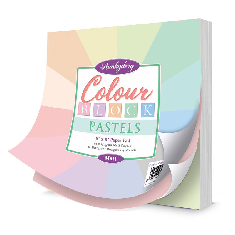 Colour Block Paper Pad - Pastels - Matt