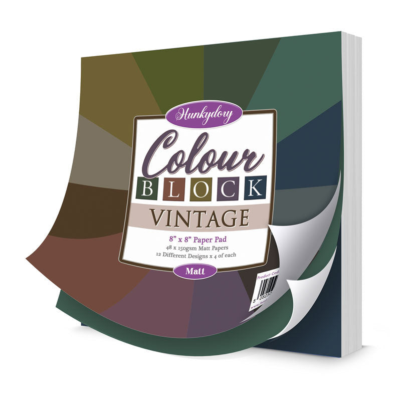 Colour Block Paper Pads - Vintage - Matt