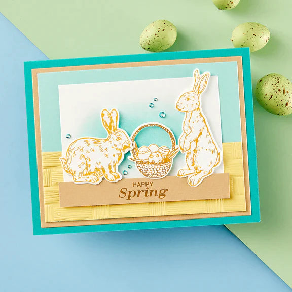 Spring Bunnies Press Plate & Die Set from the Spring Sampler Collection by Simon Hurley