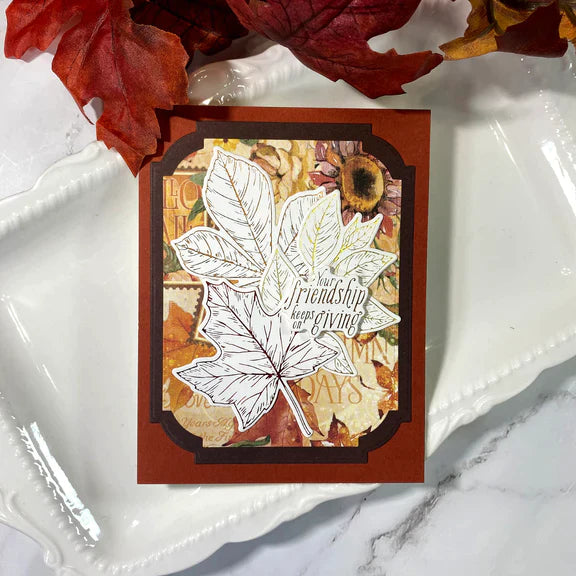 Autumn Leaves Press Plate & Die Set from the BetterPress Autumn Collection