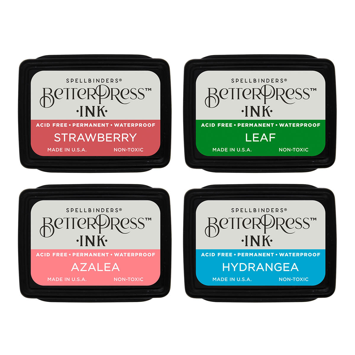 Flower Garden BetterPress Ink Mini Set - 4 Pack