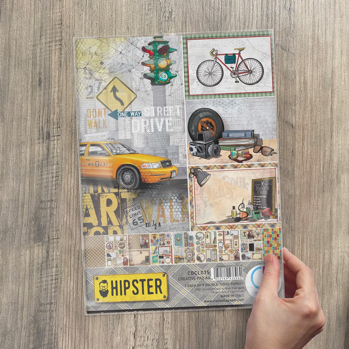 Ciao Bella Hipster Creative Pad A4 9/Pkg