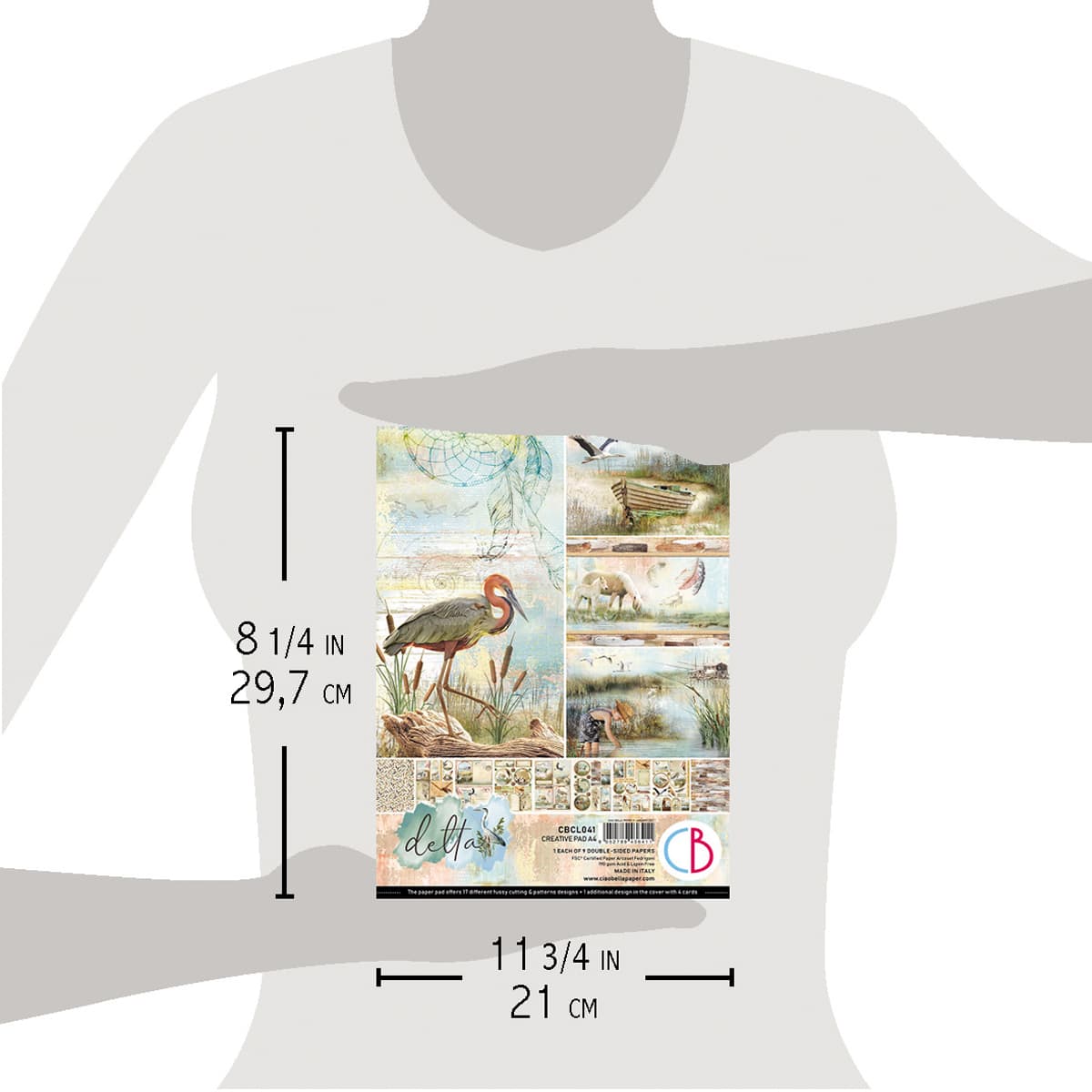 Ciao Bella Delta Creative Pad A4 9/Pkg