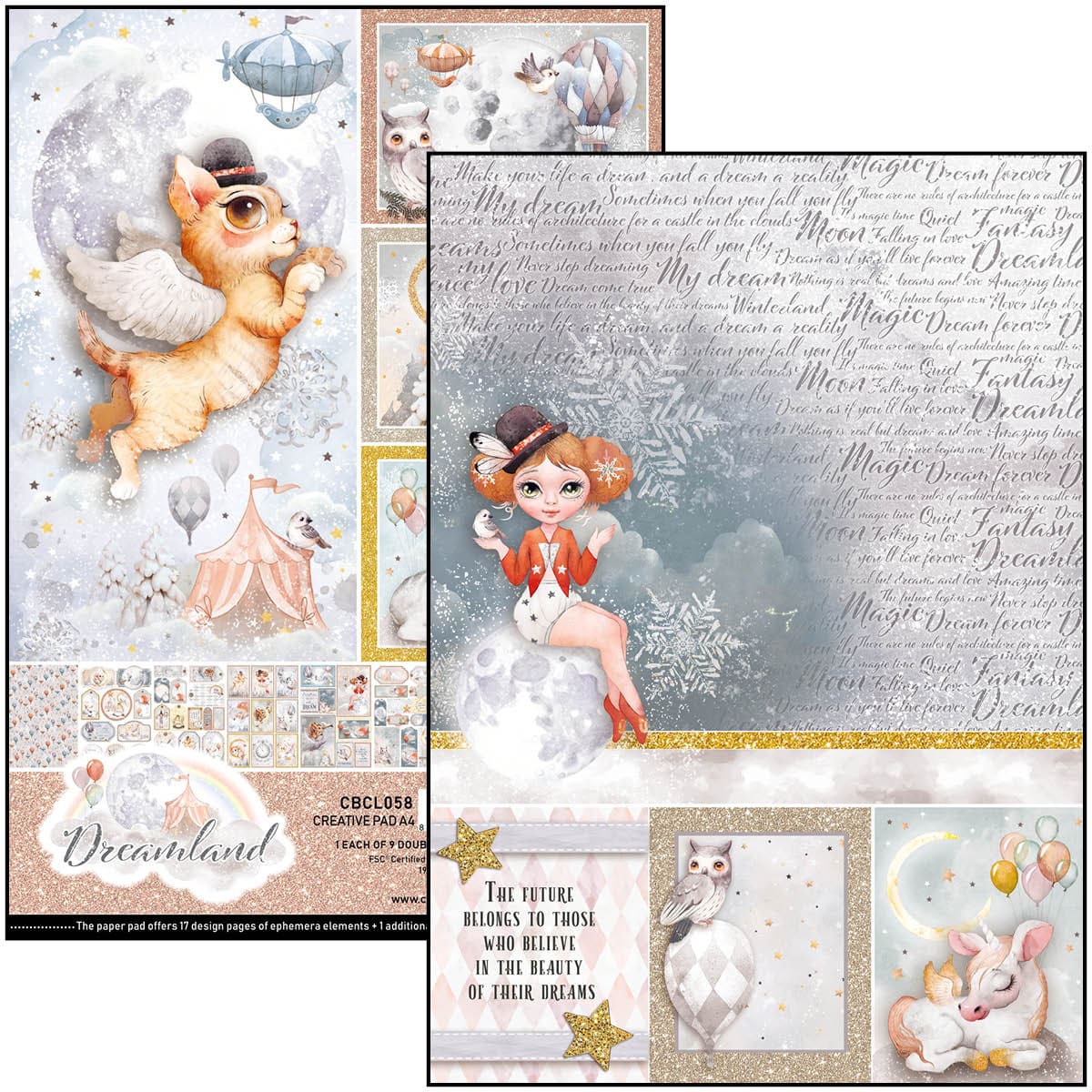 Dreamland Creative Pad A4 9/Pkg