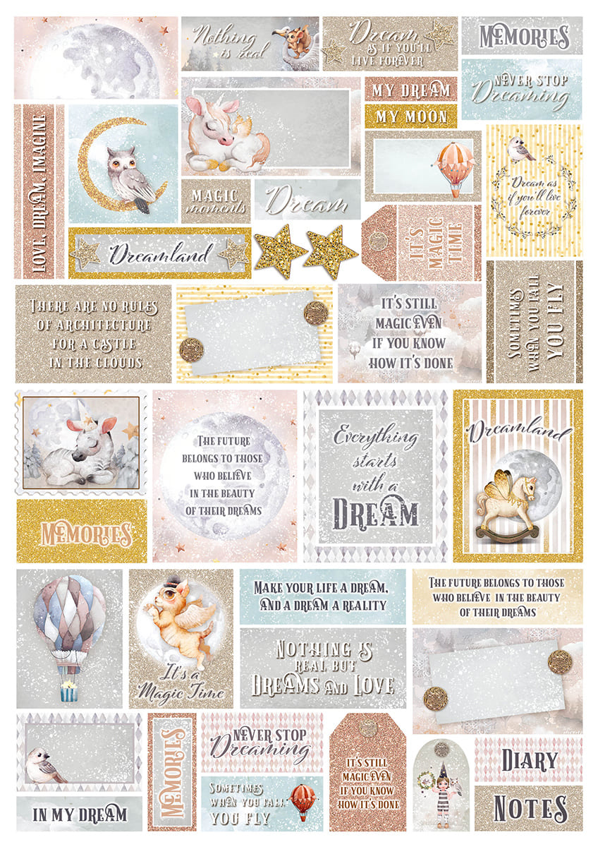 Dreamland Creative Pad A4 9/Pkg