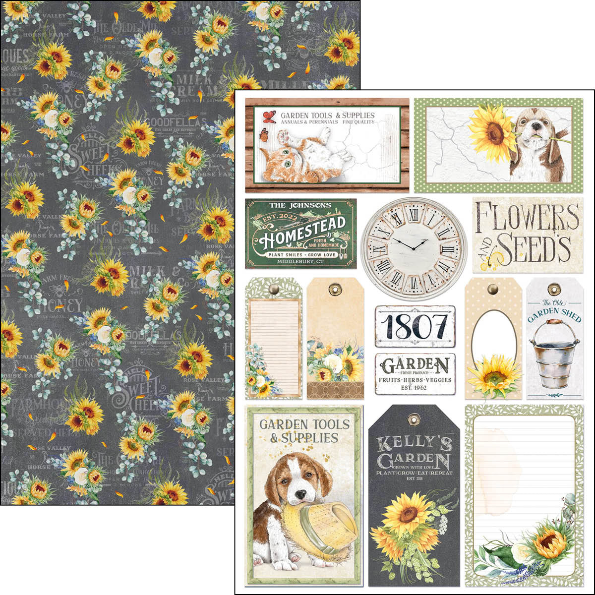 Ciao Bella Farmhouse Garden Creative Pad A4 9/Pkg