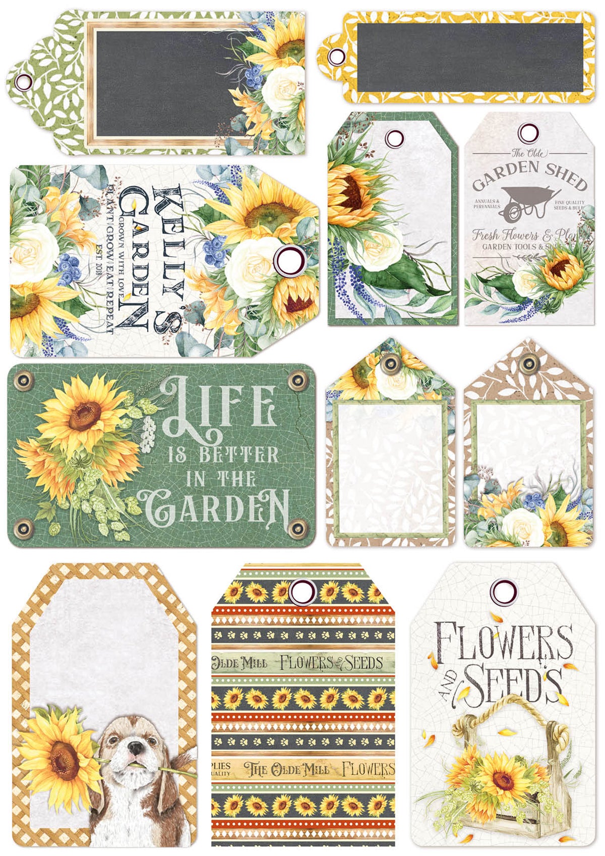 Ciao Bella Farmhouse Garden Creative Pad A4 9/Pkg