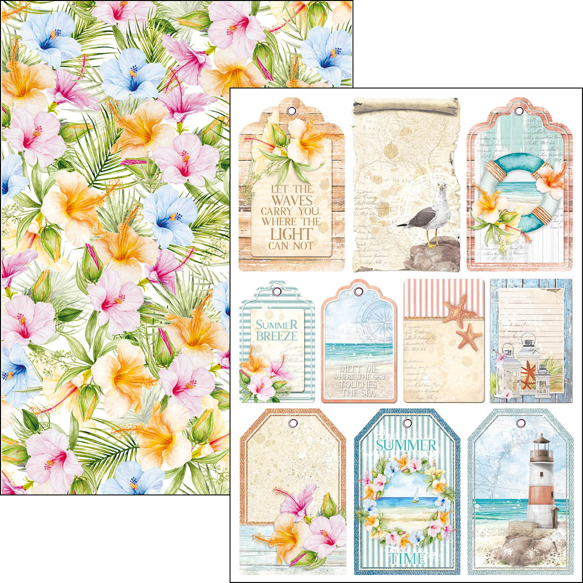 Ciao Bella Summer Breeze Creative Pad A4 9/Pkg