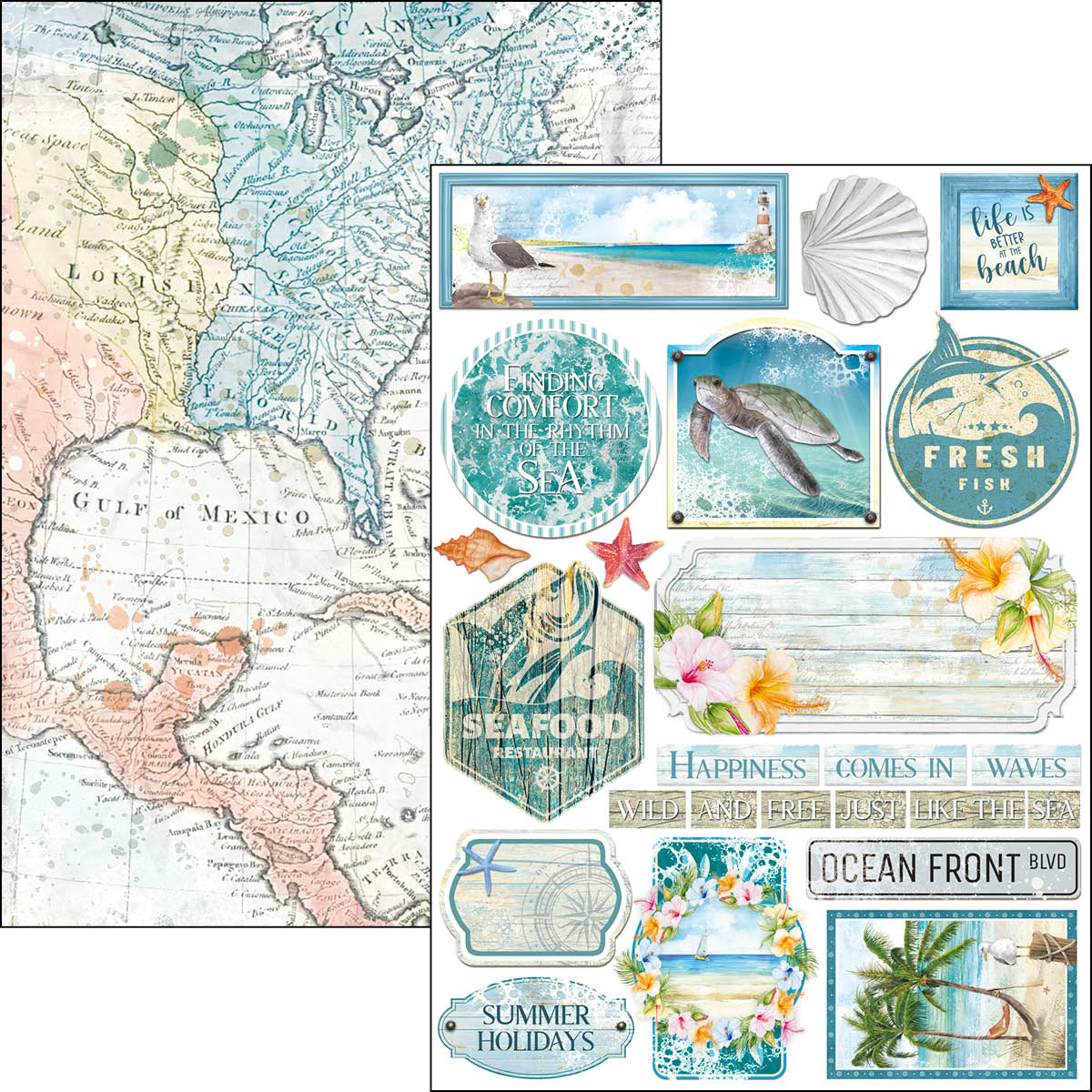 Ciao Bella Summer Breeze Creative Pad A4 9/Pkg