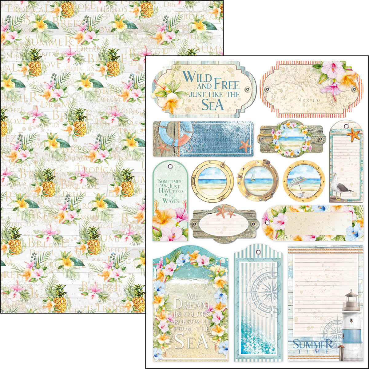 Ciao Bella Summer Breeze Creative Pad A4 9/Pkg