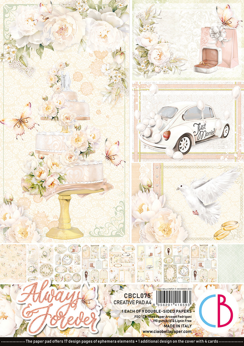 Always & Forever Creative Pad A4 9/Pkg