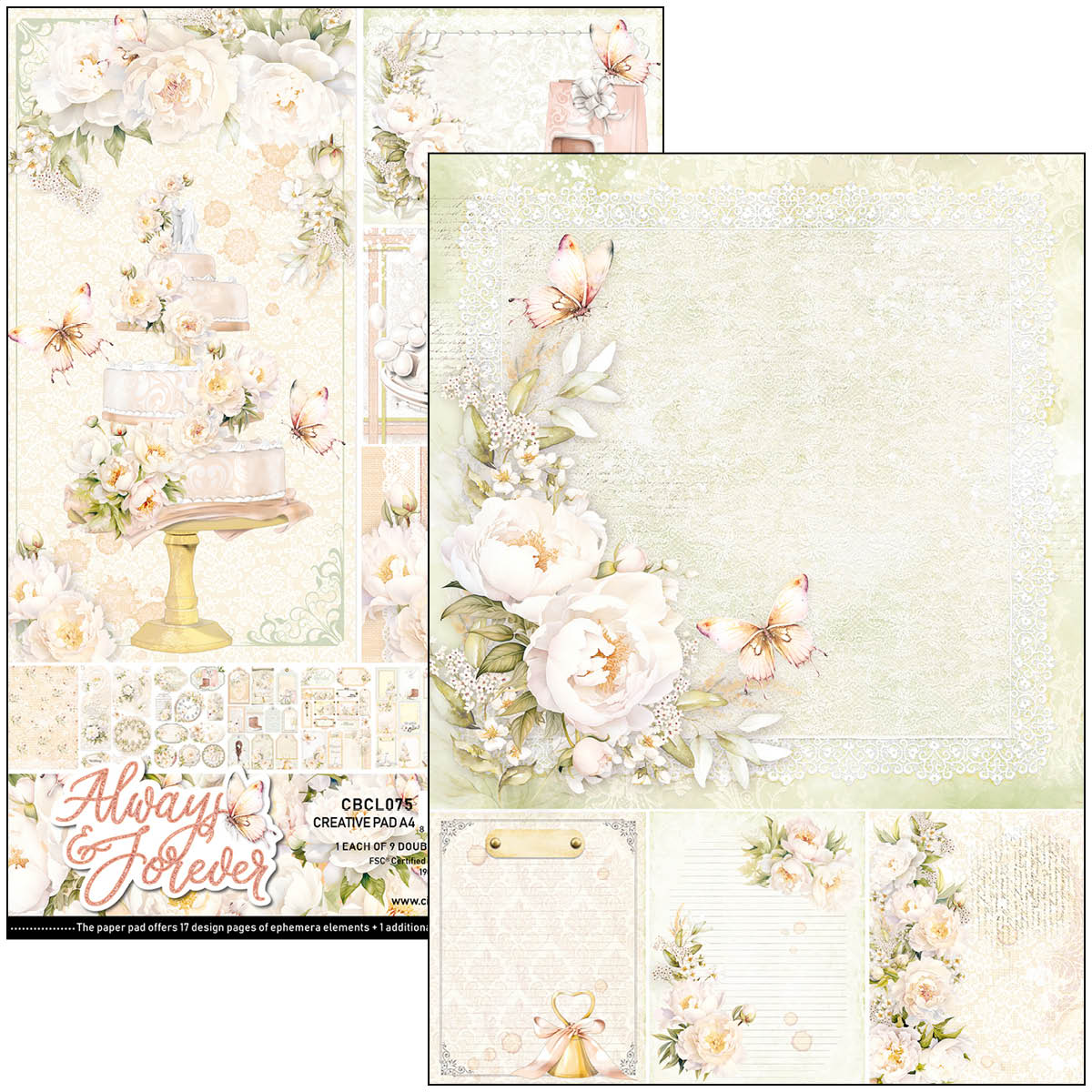 Always & Forever Creative Pad A4 9/Pkg