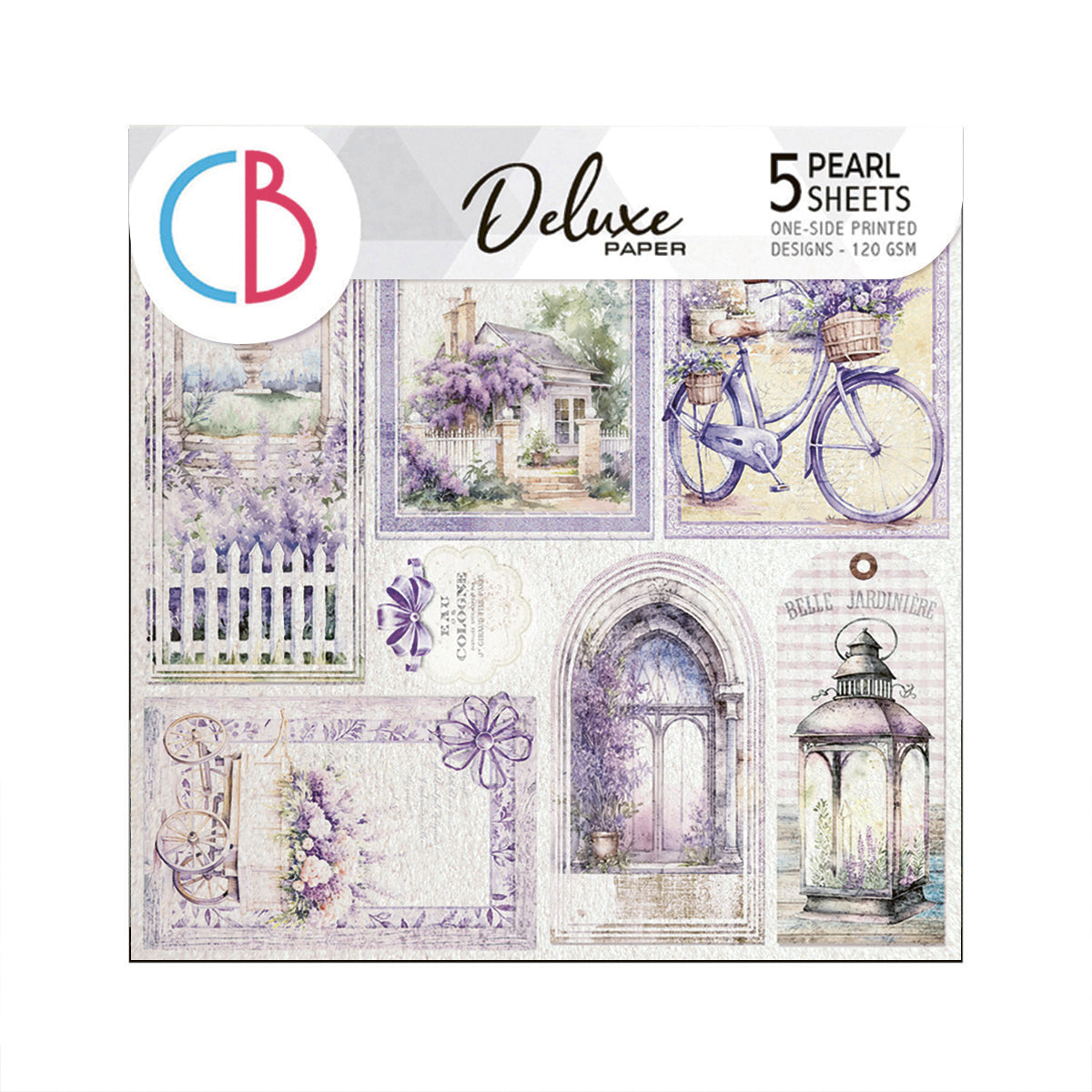 Deluxe Morning In Provence Paper Pearl 6"x6" 5/Pkg