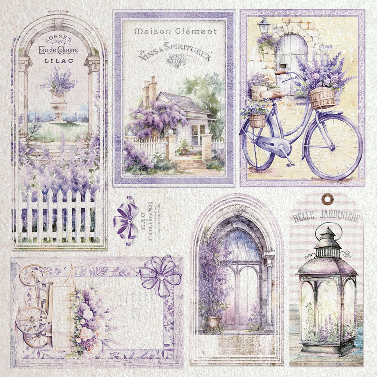 Deluxe Morning In Provence Paper Pearl 6"x6" 5/Pkg